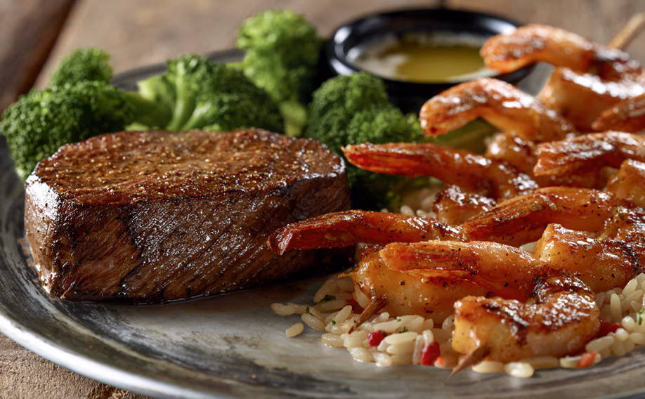 Sirloin with Redrock Shrimp